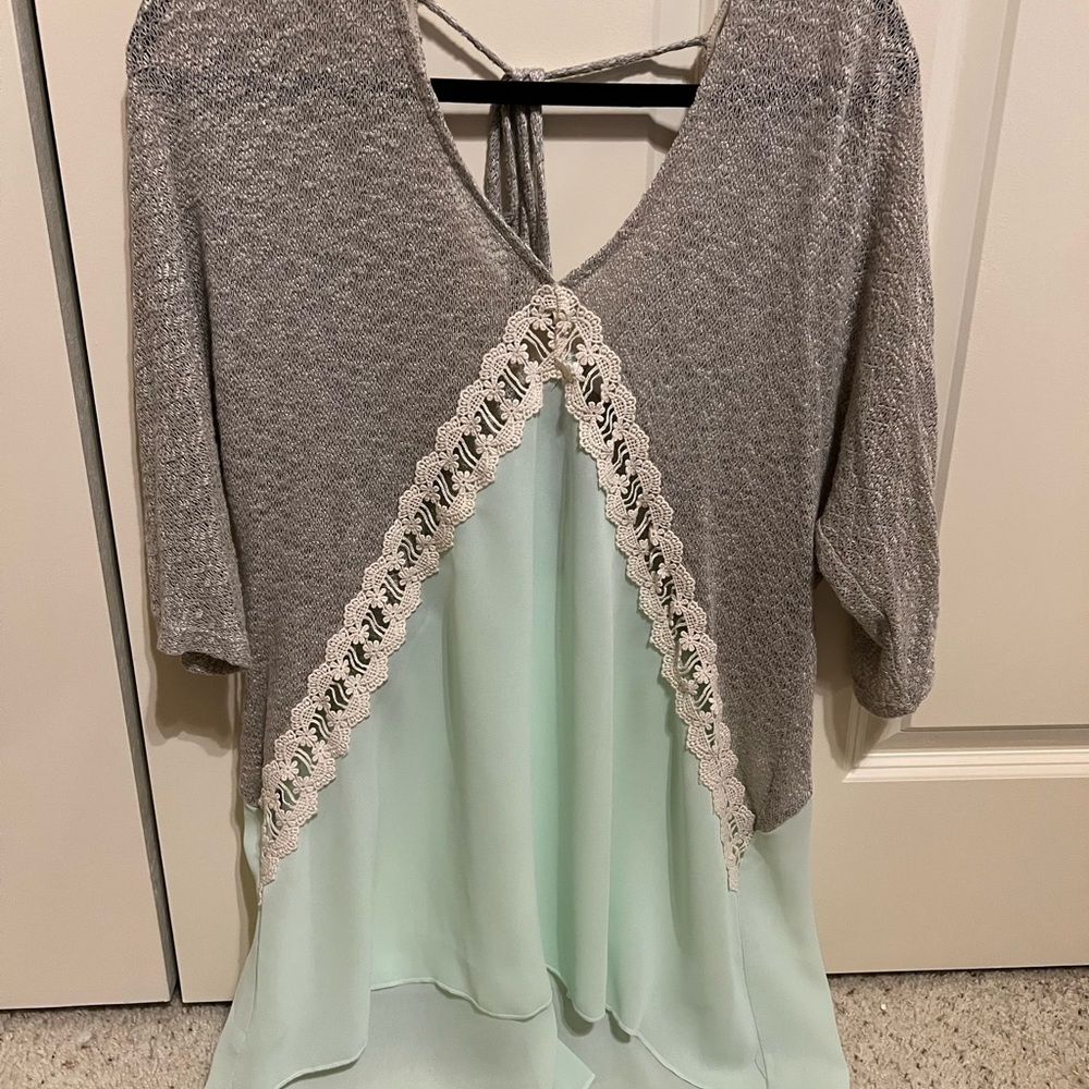 Daytrip Blouse with Sweater Details